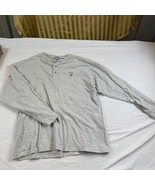 Vintage Rainbow Symbol Casual Deluxe Long Sleeve L Gray Pullover Shirt - £8.50 GBP