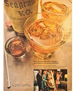 Seagram VO Canadian Whiskey Wedding Drinks Entertainment-1969 Vintage Pr... - $9.74