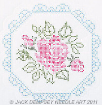 Jack Dempsey Needle Art XX Rose Quilt Blocks - £10.96 GBP