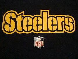 NFL Pittsburgh Steelers Football Black T Shirt M - £11.86 GBP