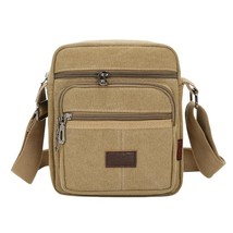 Men&#39;s Fashion Travel Cool Canvas Bag Men Messenger Crossbody Bags Bolsa Feminina - $23.73