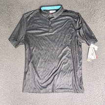 Grand Slam Polo Shirt Adult Large Gray Print Stingray Preppy Outdoor SPF... - $24.38