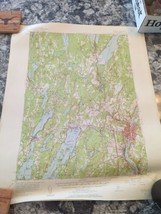 US Department of Interior Geological Survey Map 17&quot; x 20&quot; 1956 Augusta Maine - £9.47 GBP