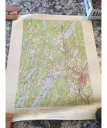 US Department of Interior Geological Survey Map 17&quot; x 20&quot; 1956 Augusta M... - $16.19 CAD