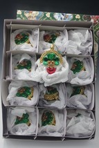 Merick Family Old World Christmas Claddagh Shamrock Irish Set of 12 Ornaments - £44.79 GBP