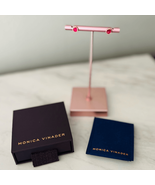 Monica Vinader Siren Stud Earrings, Pink Quartz/Rose Gold, NEW IN BOX - $176.43 CAD