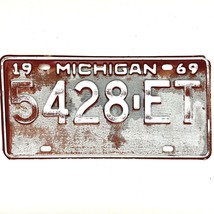 1969 United States Michigan Base Truck License Plate 5428-ET - $9.41