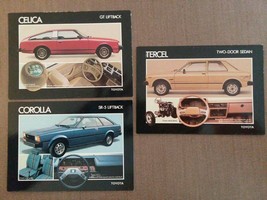 1980 Toyota Lot of 3 Post Cards Tercel Celica Corolla - £10.04 GBP