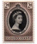 Gold Coast Postage Stamp Single 1953 Queen Elizabeth II Coronation Issue... - $3.91