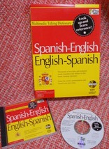 Spanish-English Multimedia Talking Dictionary, Win 95/IBM PC, CD Computer Game - £14.97 GBP