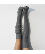 Women&#39;s Long Over The Knee Warm Winter Socks Comfotable Cozy - £11.35 GBP