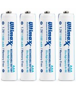 4 Pack AAA NiMH Rechargeable Battery 1100mAh - £7.85 GBP