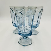 Vintage Fostoria Glass Virginia Light Blue Heavy Pressed Iced Tea Glass ... - $56.10