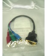 D Terminal (Female) - Components (Male) Conversion Video Cable 0.3m Japa... - £16.94 GBP