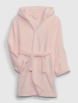 Gap Kids Girls&#39; Recycled Fuzzy Robe Pink Cameo Size 6 NEW - $35.00