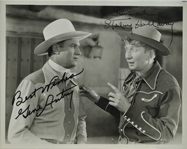 GENE AUTRY &amp; STERLING HOLLOWAY SIGNED PHOTO X2- Twilight On The Rio Gran... - £227.41 GBP