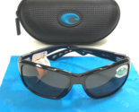 Costa Sonnenbrille Inlet IT 11 Poliert Schwarz Wrap Rahmen Cmate + 1.50 ... - $92.86