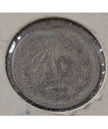 1909 Mexico 10 centavos .800 Silver Coin  - $9.95