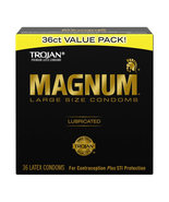 Magnum Lubricated Large Condoms, Lubricated Condoms, 36 Count Pack - $31.42