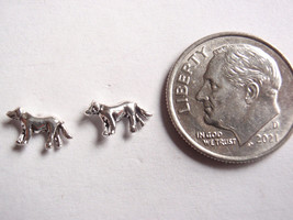 Dog 925 Sterling Silver Stud Earrings Small puppy canine - £3.58 GBP