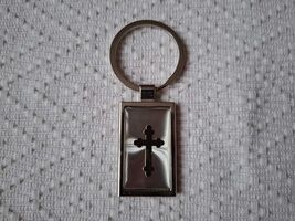 Serbian Orthodox Metal Pendant Key Chain Key Ring White Color - $30.00