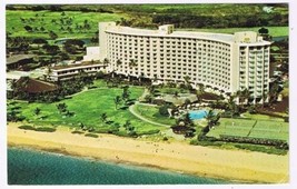 Hawaii Postcard Kaanapali Beach Maui Surf Hotel Lahaina Town Used - £1.54 GBP