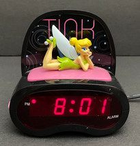 Disney Tinkerbell &quot;TINK&quot;  Alarm Clock and Nightlight, Used - £23.32 GBP