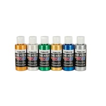 Createx Airbrush Color Pearlescent 6 Color Set | Size 2 fl. oz.each - £44.86 GBP