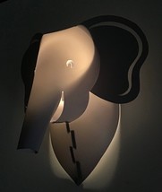 Nursery Nite Light NEW Elephant Wall Light Cloud Island Baby Infant Deco... - £17.03 GBP