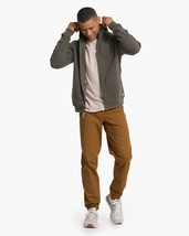 Vuori Men&#39;s Seaside Hoodie Full Zip Olive Color Organic Cotton Size 2XL - $64.34