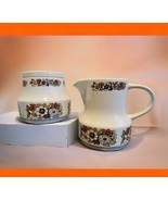 Johnson Bros Ironstone Snowhite Lausanne Sugar and Creamer Set MCM Retro - $758.90 MXN