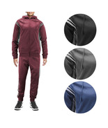 Men&#39;s Casual 2 Piece Set Gym Fitness Hooded Work Out Running Jogging Tra... - $65.39 CAD
