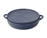 Temp- tations Woodland 3.5-qt Casserole with Deep Dish Lid in Slate Blue - £153.28 GBP