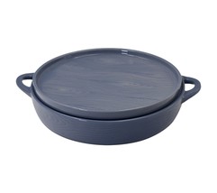 Temp- tations Woodland 3.5-qt Casserole with Deep Dish Lid in Slate Blue - £155.06 GBP