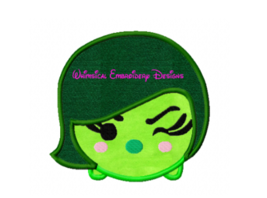 Disgust Inside Out Tsum Tsum Machine Embroidery Applique Design INSTANT DOWNLOAD - £3.22 GBP