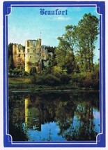 Postcard Beaufort Le Chateau Castle Ruins Renaissance Character France - £2.84 GBP