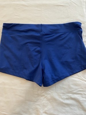 Nike Dri Fit  Shorts Women's Large Blue Workout Gym Training Active Item image 4