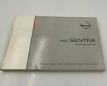 2007 Nissan Sentra Owners Manual Handbook OEM G03B47032 - £25.11 GBP
