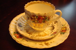 Carl Tielsch  - SAXONIAN PORCELAIN Germany- ca1910s cup, saucer and cake plate - £43.52 GBP