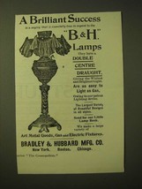 1893 Bradley &amp; Hubbard Lamp Ad - A brilliant success is a saying - £14.48 GBP