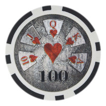 Hi Roller Holo Inlay 14-gram Poker Chips (25-pack) - Clay Composite - $13.57