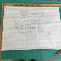 Vintage 1962 Repro Map Manassas Junction Civil War Print 1862 By A.D. Bache - £11.10 GBP