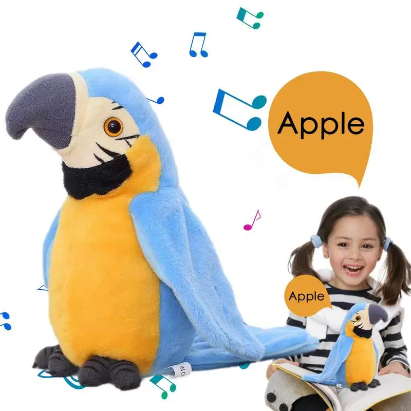 Rful speaking parrot talking parrot repeats what you say electronic animated bird plush thumb200