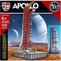 Saturn-V Launch Umbilical Tower Building Blocks NASA Apollo Launch Pad Brick Toy - £275.96 GBP