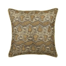Gold 16&quot;x16&quot; Pillow Cover, Leather &amp; Suede, Animal, Walk The Wild - £25.40 GBP+