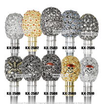 36.5" Pirate Faberge Egg Style Walking Stick Zinc Handle Metal Cane - $24.98