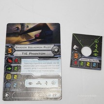 Star Wars X-Wing Miniatures Game Shadow Squadron Pilot Card and Ship Token - $1.97