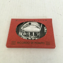 Vintage Ricordo Di Pompei travel souvenir 20 small black and white pictu... - $19.75