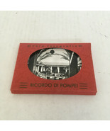 Vintage Ricordo Di Pompei travel souvenir 20 small black and white pictu... - $19.75