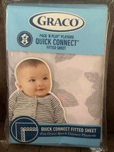 Graco Pack N Play Playard Quick Connect fitted sheet Diana Flowers Girl - $25.00